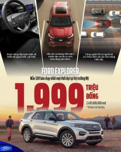 GIÁ XE FORD EXPLORER: THÔNG SỐ, GIÁ LĂN BÁNH KÈM ƯU ĐÃI MỚI NHẤT THÁNG 1/2024